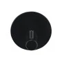 WALL MOUNTED HOOK WITH ROUND BASE BLACK