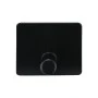 WALL MOUNTED HOOK WITH SQUARE BASE BLACK