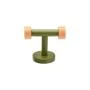 WALL MOUNTED HOOK OLIVE SERIES/ BAMBOO DOUBLE METALLIC OLIVE