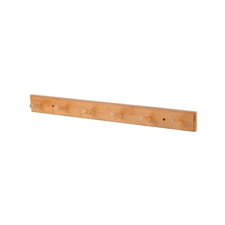 WALL HANGER BAMBOO 59x6x7cm 6 HOOKS