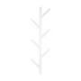WALL HANGER BAMBOO VERTICAL 84x26x6.8cm 6 HOOKS WHITE