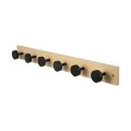 WALL HANGER WOODEN 60x6x6cm 6 HOOKS