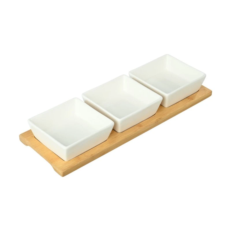 BOWLS BAMBOO ESSENTIALS WITH BAMBOO BASE SET 3 PCS.