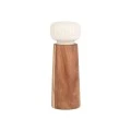 SALT/PEPPER MILL ALLURE CERAMIC 6x17cm WHITE