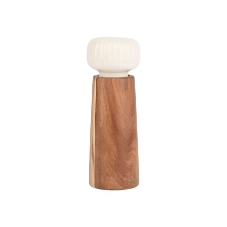 SALT/PEPPER MILL ALLURE CERAMIC 6x17cm WHITE
