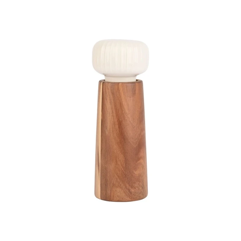 SALT/PEPPER MILL ALLURE CERAMIC 6x17cm WHITE