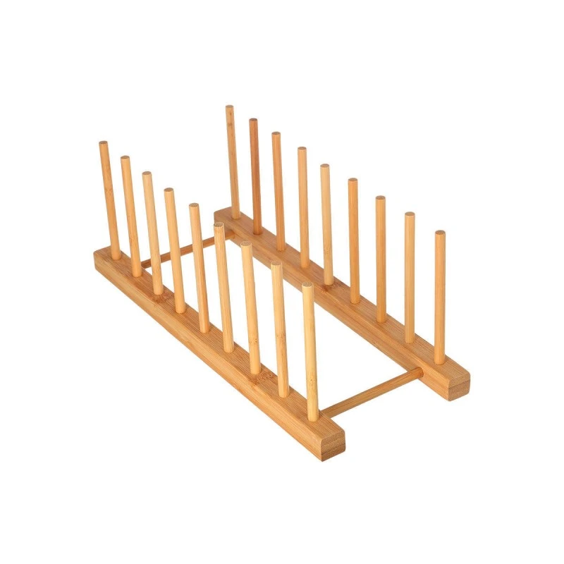 CABINET PLATE RACK BAMBOO ESSENTIALS