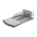 DISH RACK STUDIO METALLIC 47x26cm GREY
