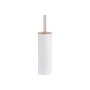 TOILET BRUSH BAMBOO ESSENTIALS METALLIC WHITE