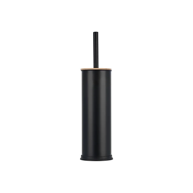 TOILET BRUSH BAMBOO ESSENTIALS METALLIC BLACK