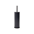 TOILET BRUSH CLASSIC METALLIC WITH PLASTIC CONTAINER 23cm MATTE GREY