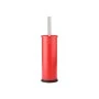 TOILET BRUSH CLASSIC METALLIC 23cm WITH PLASTIC CONTAINER MATTE RED