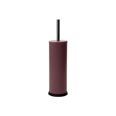 TOILET BRUSH CLASSIC METALLIC WITH PLASTIC CONTAINER 23cm PUCE