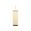 TOILET BRUSH CUBIC METALLIC WITH PLASTIC CONTAINER 25cm IVORY