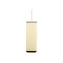 TOILET BRUSH CUBIC METALLIC WITH PLASTIC CONTAINER 25cm IVORY
