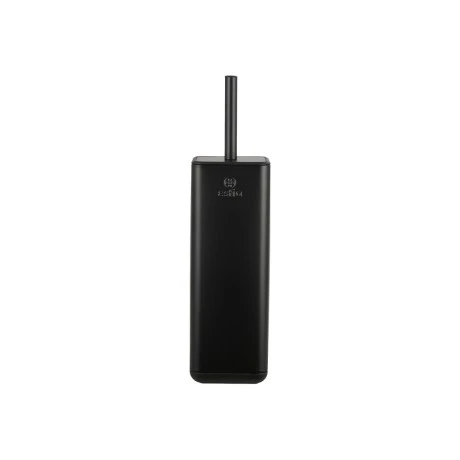 TOILET BRUSH CUBIC METALLIC WITH PLASTIC CONTAINER 25cm BLACK