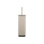 TOILET BRUSH CUBIC METALLIC WITH PLASTIC CONTAINER 25cm TAUPE