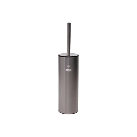 TOILET BRUSH DITA STAINLESS STEEL WITH PLASTIC CONTAINER 23cm MATTE INOX