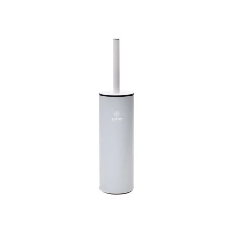 TOILET BRUSH DITA STAINLESS STEEL WITH PLASTIC CONTAINER 23cm MATTE WHITE