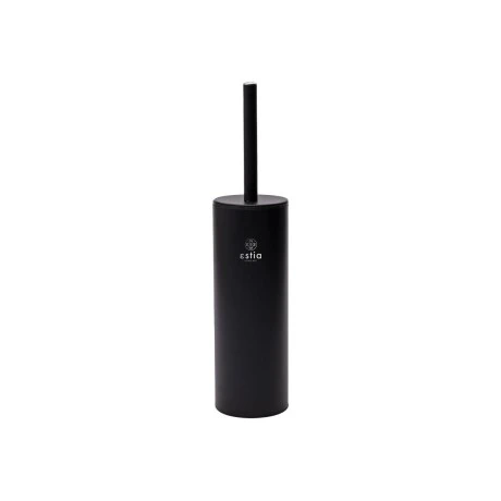 TOILET BRUSH DITA STAINLESS STEEL WITH PLASTIC CONTAINER 23cm MATTE BLACK