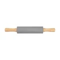 ROLLING PIN 38cm WITH NON-STICK SILICONE SURFACE GREY