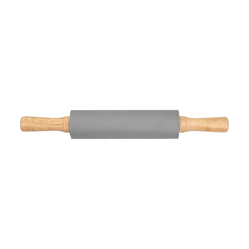 ROLLING PIN 38cm WITH NON-STICK SILICONE SURFACE GREY