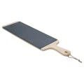 SERVING PLATE SLATE WITH WOODEN BASE 55x15cm