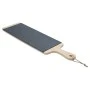SERVING PLATE SLATE WITH WOODEN BASE 55x15cm