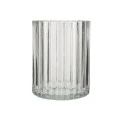 TOOTHBRUSH HOLDER ALIVIO GLASS EMBOSSED 300ml 7.8x10cm TRANSPARENT