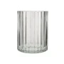 TOOTHBRUSH HOLDER ALIVIO GLASS EMBOSSED 300ml 7.8x10cm TRANSPARENT