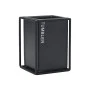 TOOTHBRUSH HOLDER CAGE CERAMIC BLACK WITH METALLIC FRAME