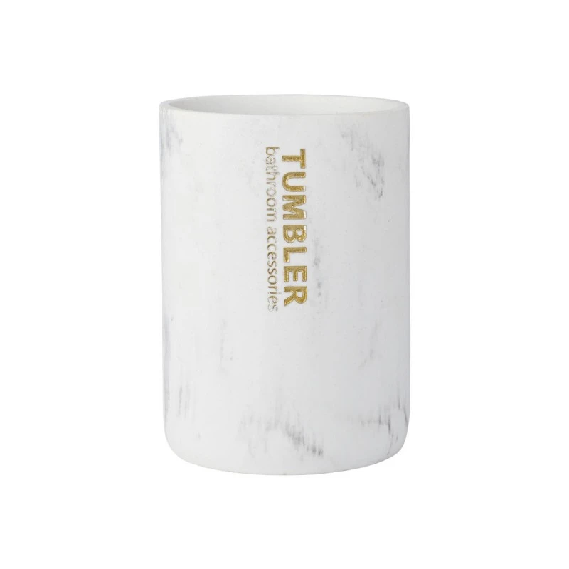 TOOTHBRUSH HOLDER MARBLE POLYRESIN