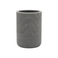 TOOTHBRUSH HOLDER STONE POLYRESIN GREY