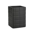 TOOTHBRUSH HOLDER TILES CERAMIC 7.5x11cm BLACK