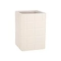 TOOTHBRUSH HOLDER TILES CERAMIC 7.5x11cm WHITE