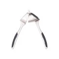 GARLIC PRESS NICKEL ZINC ALLOY WITH NON-SLIP HANDLE