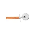 PIZZA CUTTER WHEEL ALLURE STAINLESS STEEL WITH WOODEN HANDLE