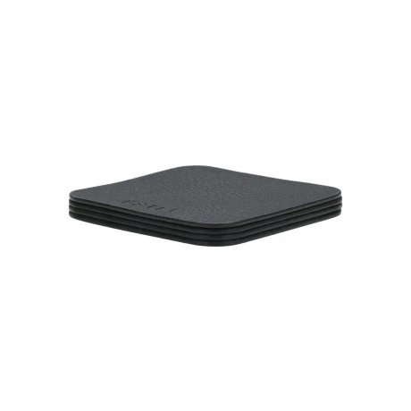 COVERS ALLURE PVC 10X10CM BLACK SET OF 4 PCS.