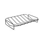 GRILL RACK METALLIC FOR BAKING PAN 31x23x5cm