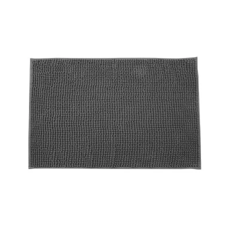 BATHROOM MAT BEADS 80x50cm POLYESTER CHARCOAL