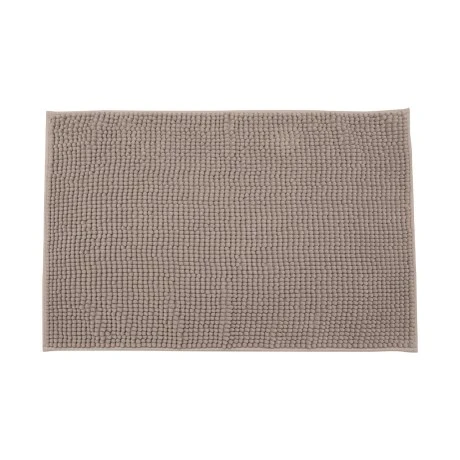 BATHROOM MAT BEADS 80x50cm POLYESTER BROWN