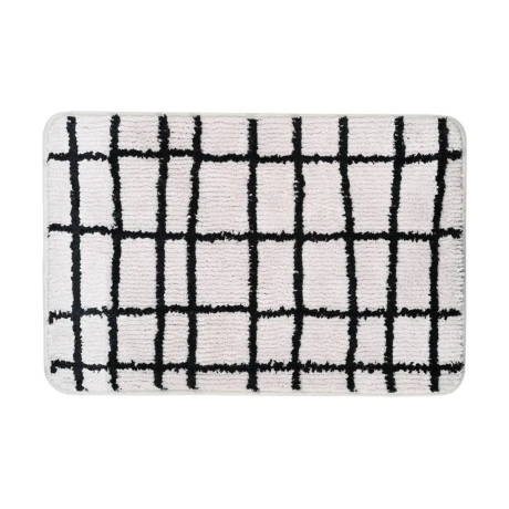 ESTIA ΤΑΠΕΤΟ ΜΠΑΝΙΟΥ CAGE 40x60cm 100% ΜΙΚΡΟΪΝΕΣ ΓΚΡΙ-ΜΑΥΡΟ