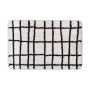 BATHROOM MAT CAGE 40x60cm 100% MICROFIBER GREY-BLACK