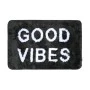 BATHROOM MAT GOOD VIBES 40x60cm 100% MICROFIBER BLACK