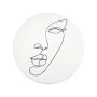BATHROOM MAT LINE ART NON-SLIP 80x80cm WHITE