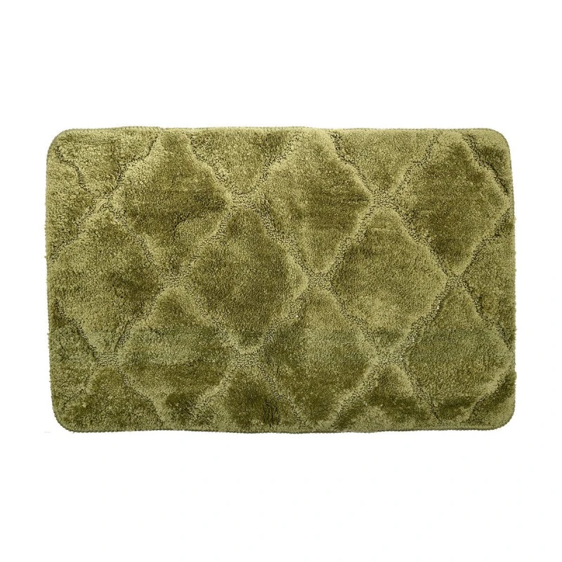 BATHROOM MAT MICROFIBER OLIVE SERIES 70x45cm NON-SLIP OLIVE