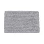 BATHROOM MAT SHAGGY 80x50cm POLYESTER LIGHT GREY