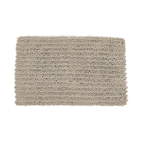 BATHROOM MAT SHAGGY 80x50cm POLYESTER TAUPE