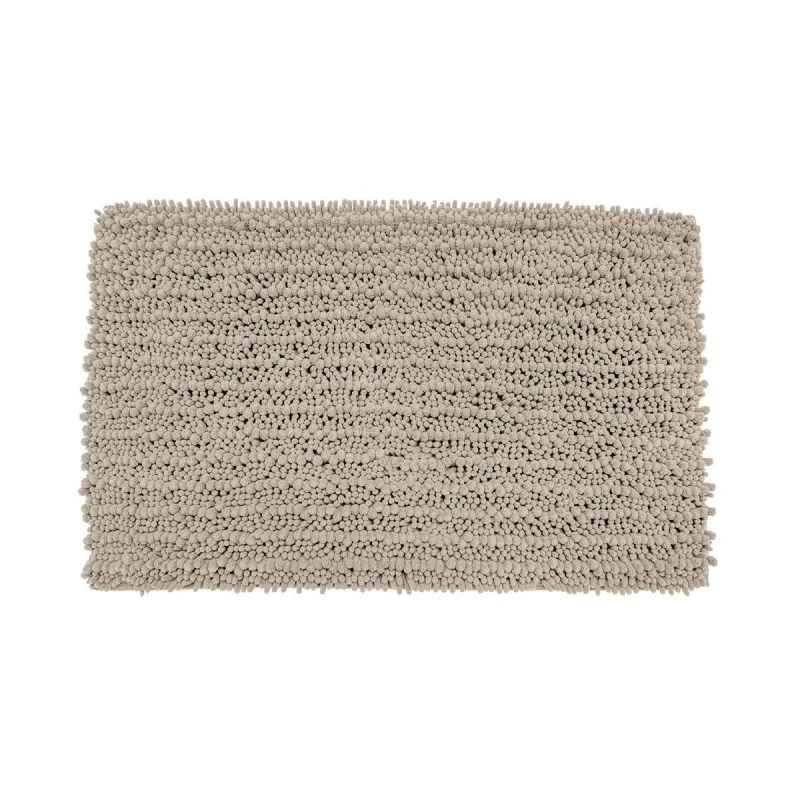 BATHROOM MAT SHAGGY 80x50cm POLYESTER TAUPE