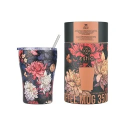 INSULATED COFFEE MUG SAVE THE AEGEAN 350ml MIDNIGHT BLOSSOM INSULATED COFFEE MUG SAVE THE AEGEAN 350ml MIDNIGHT BLOSSOM